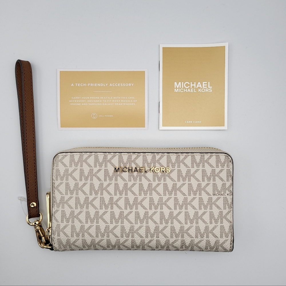 NEW Michael Kors Women's Jet Set Travel Multifunction Phone Case & Wallet